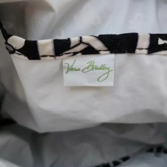 Vera Bradley Women Lunch Bag Black/White Floral Bag - Picture 12 of 14